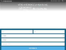 Tablet Screenshot of lavilladulac.com
